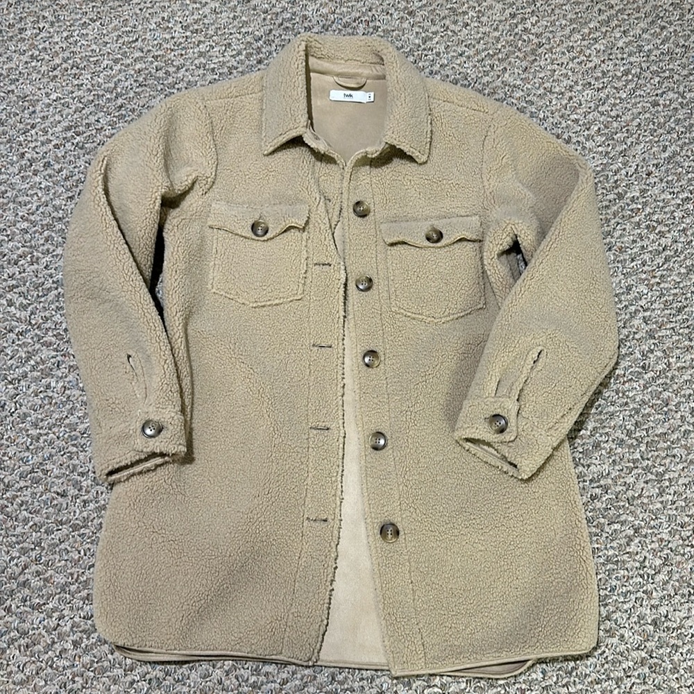 Twik Brushed Sherpa Shacket